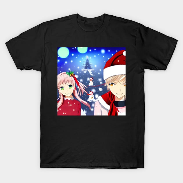 Anime Christimas 2 T-Shirt by robsteadman